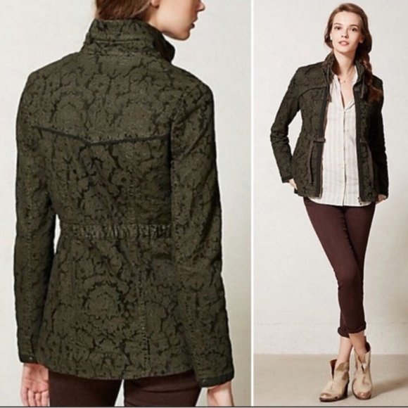 Anthropologie 'Hei Hei' Green Tapestry Jacket, S - Picture 1 of 12